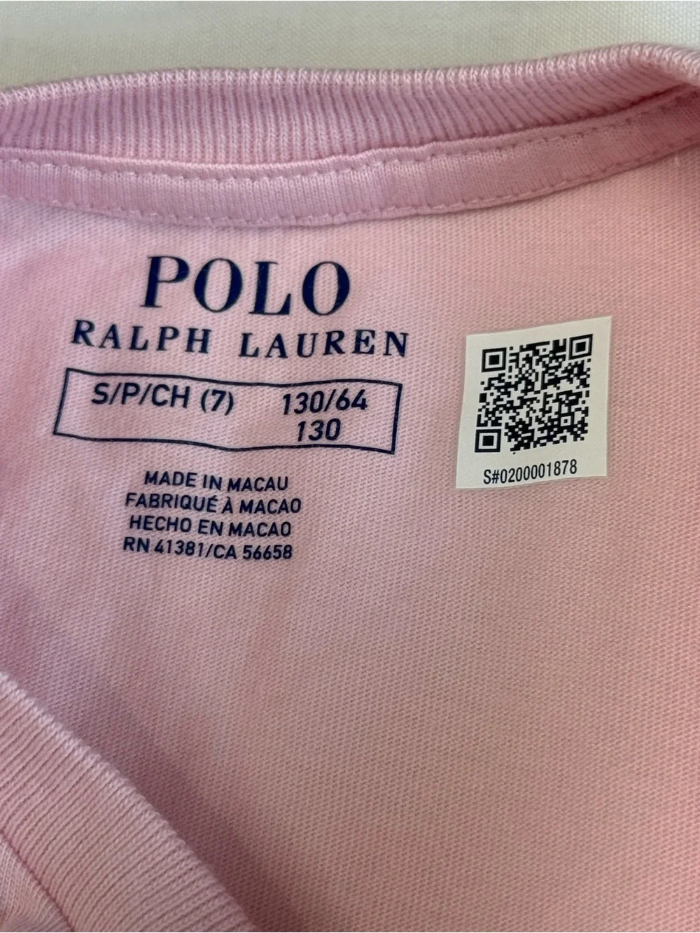 NWT GIRLS Polo Ralph Lauren Polo SZ Small 7 DRESS BEAR